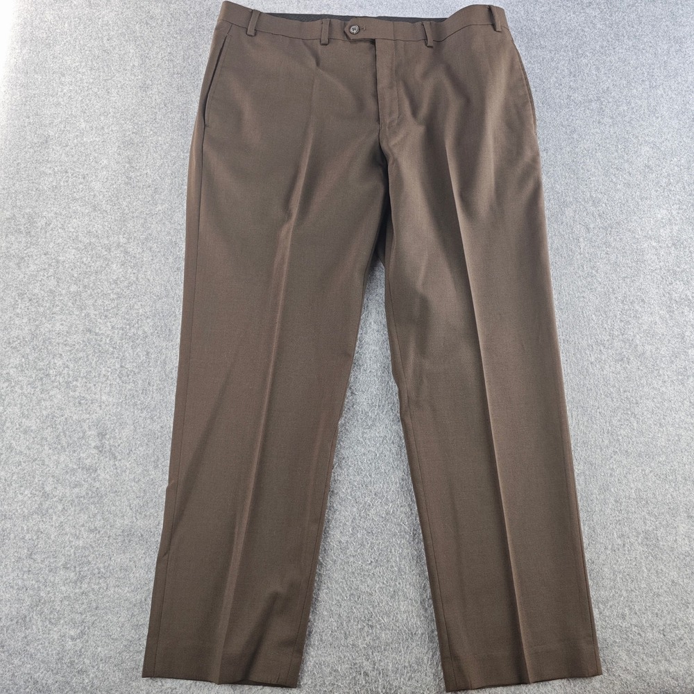 Lauren Ralph Lauren Dress Pants Mens 38x30 Brown Wool Total Comfort Flat Front